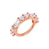 Iris Seamless Ring – 14K Gold Radiant Multi-Gem Design