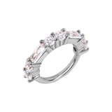 Iris Seamless Ring – 14K Gold Radiant Multi-Gem Design