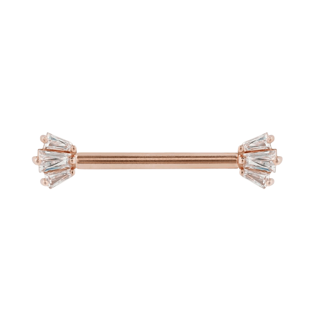 GEMMA TRIOS CZ - FORWARD FACING - THREADLESS END piercing-zone.com