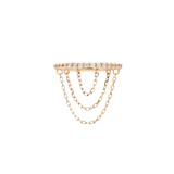 RADIATE - CZ - SOLID 14KT GOLD CLICKER piercing-zone.com