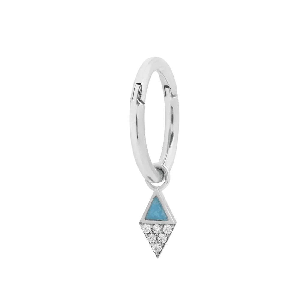 ALMOST FAMOUS - TURQUOISE + CZ - CHARM piercing-zone.com