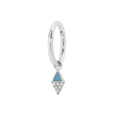 ALMOST FAMOUS - TURQUOISE + CZ - CHARM piercing-zone.com