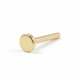 18G Threadless Labret Post – 14K Gold Flat Back – Multiple Sizes