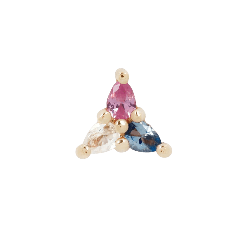 3 LITTLE PEARS - TRANS AWARENESS - THREADLESS END piercing-zone.com