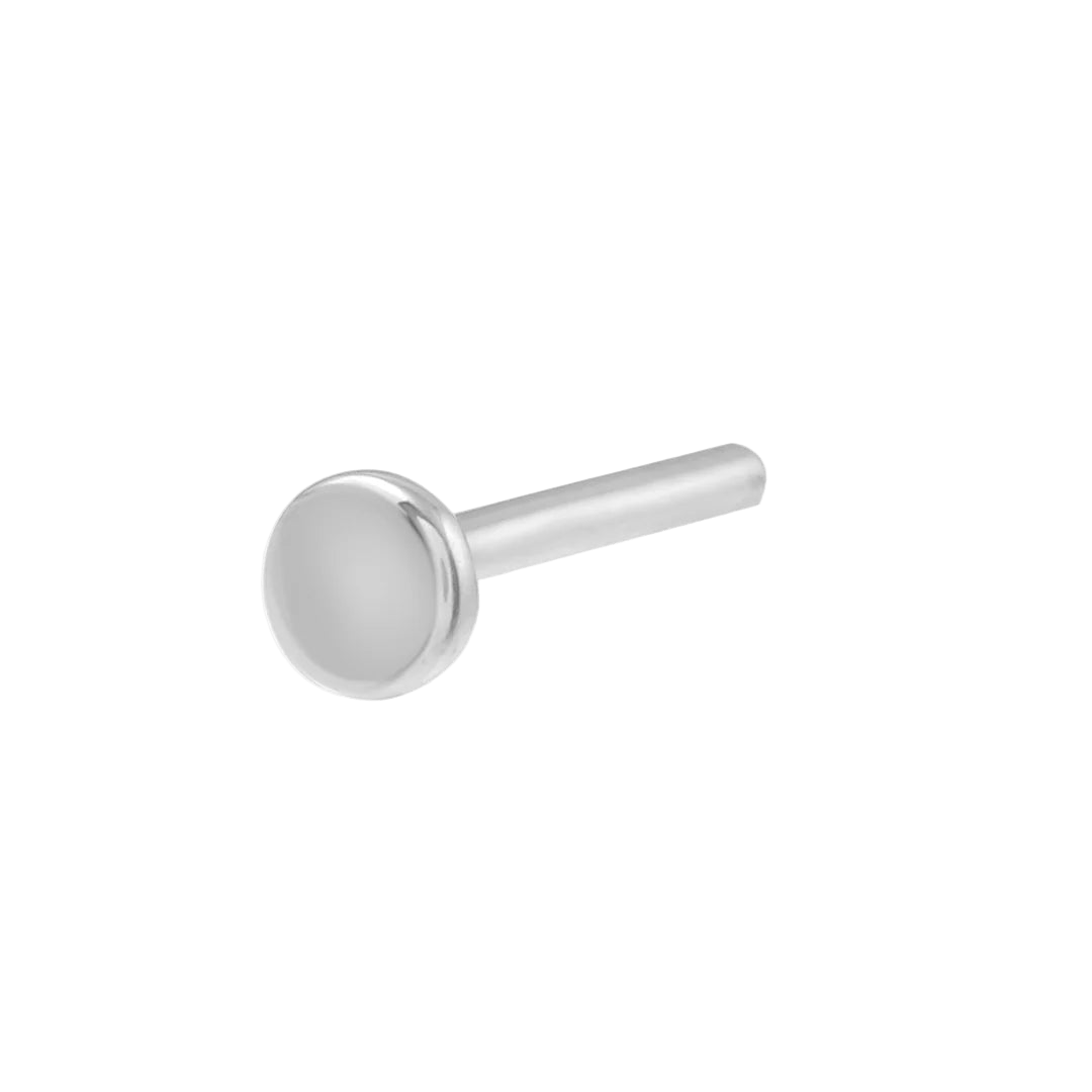 18G Threadless Labret Post – 14K Gold Flat Back – Multiple Sizes - piercing - zone.com