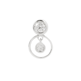 WARHOL - CZ - THREADLESS END WITH DANGLE piercing-zone.com
