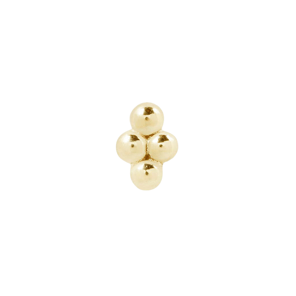 4 BEAD CLUSTER - THREADLESS END piercing-zone.com