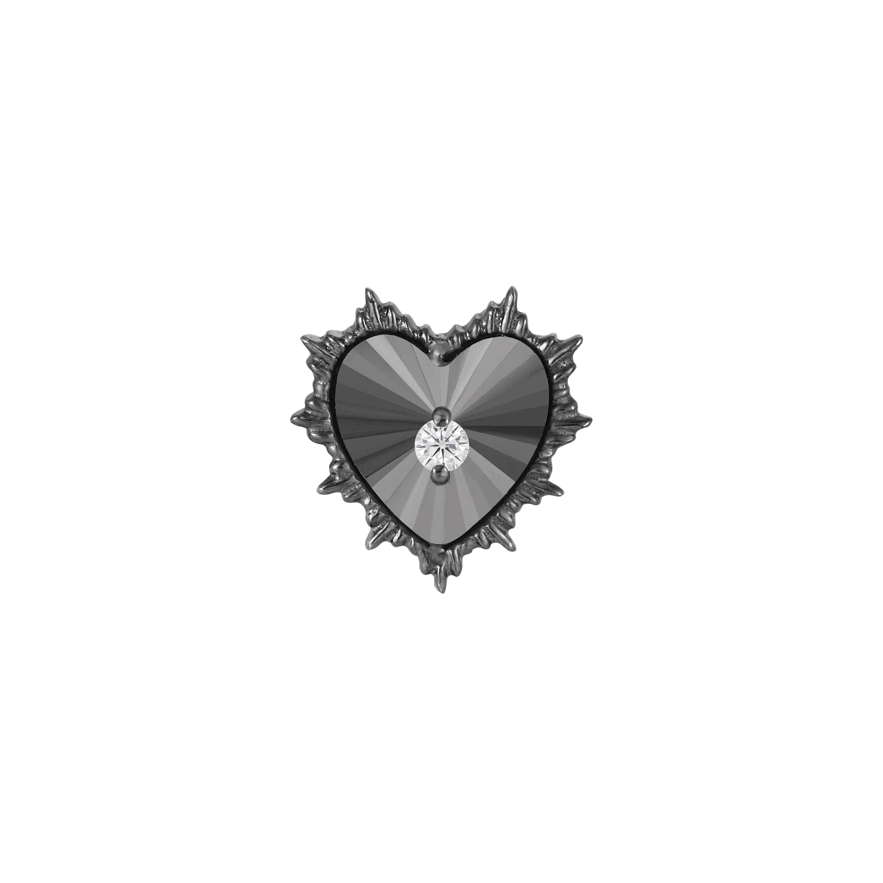 BAD ROMANCE - CZ + RHODIUM - THREADLESS END piercing-zone.com