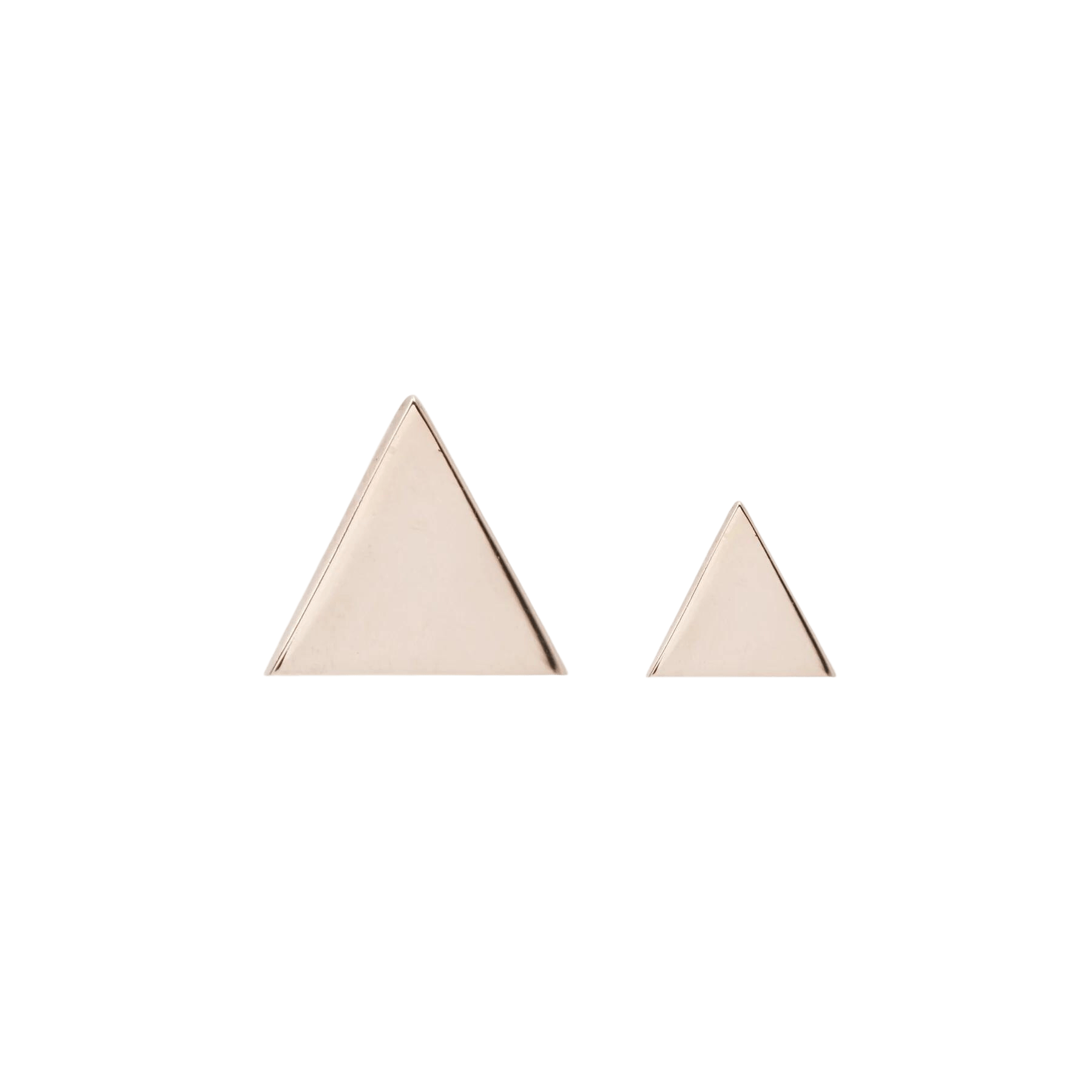 TRIANGLE - SOLID GOLD THREADLESS END piercing-zone.com