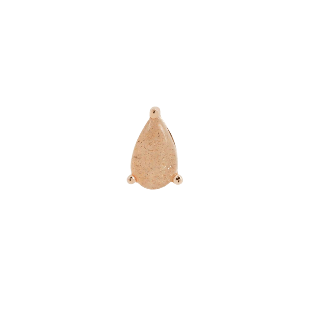SUNSTONE PEAR - THREADLESS END piercing-zone.com