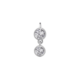 2 Bezel – 14K & 18K Gold Gemstone Charm - piercing - zone.com