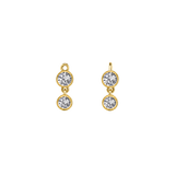 2 Bezel – 14K & 18K Gold Gemstone Charm