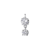 2 Prong – 14K & 18K Gold Gemstone Charm - piercing - zone.com