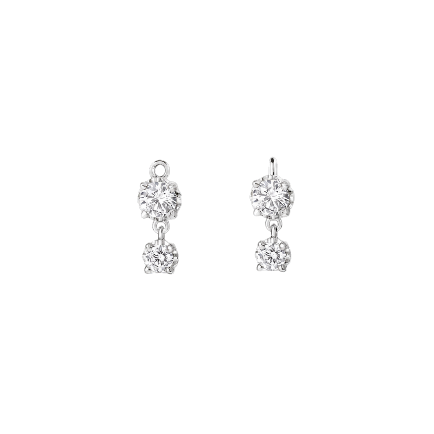 2 Prong – 14K & 18K Gold Gemstone Charm