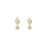 2 Prong – 14K & 18K Gold Gemstone Charm