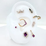 AMETHYST PRONG - THREADLESS END piercing-zone.com