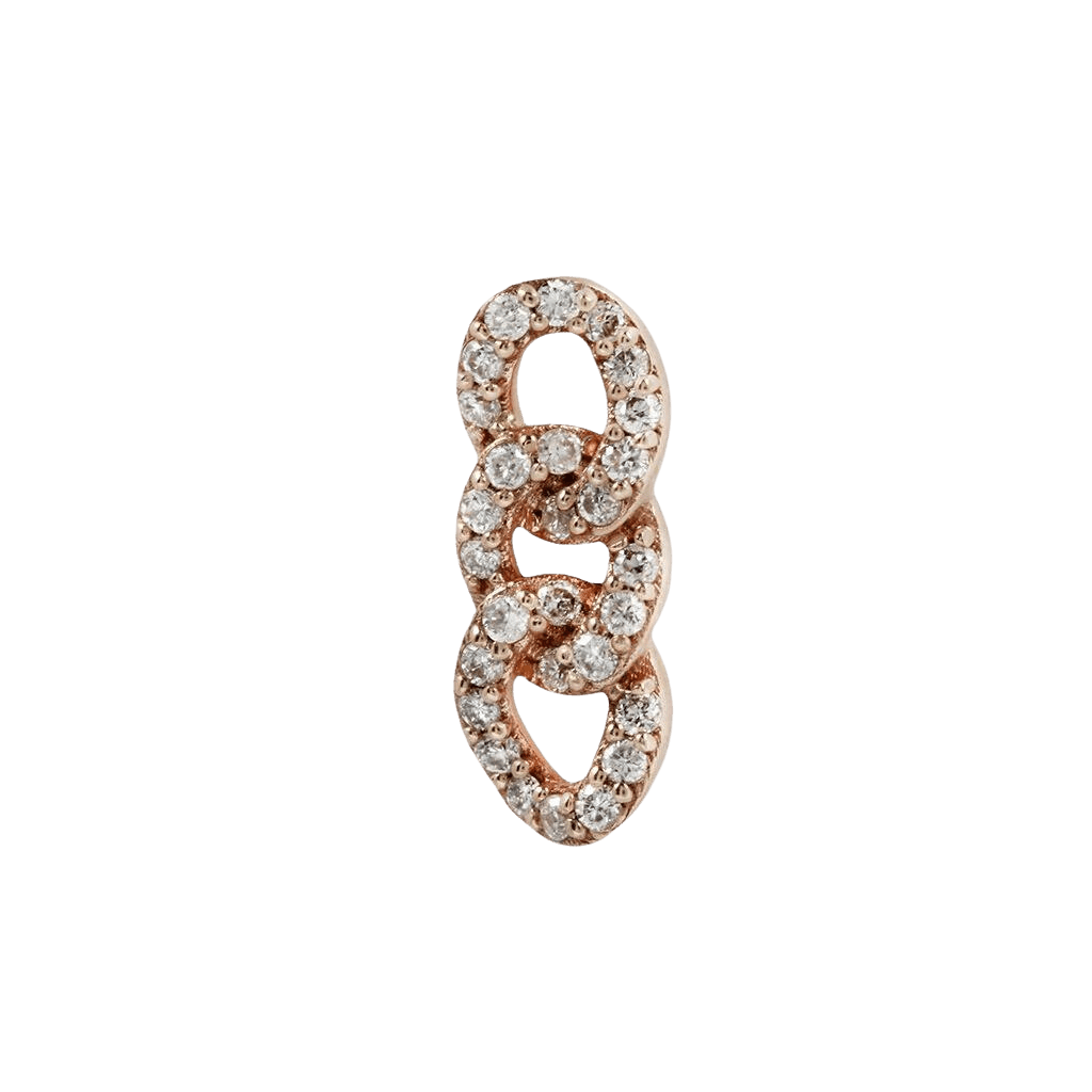 CHAINLINK - GENUINE DIAMOND THREADLESS END piercing-zone.com