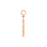 LABYRINTH - CZ - GOLD CHARM piercing-zone.com