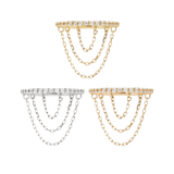 RADIATE - CZ - SOLID 14KT GOLD CLICKER piercing-zone.com