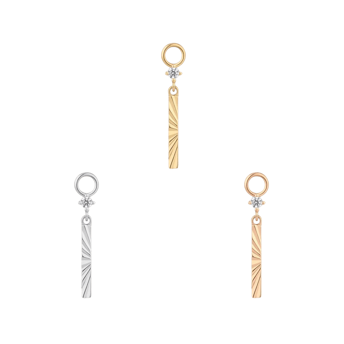LABYRINTH - CZ - GOLD CHARM piercing-zone.com