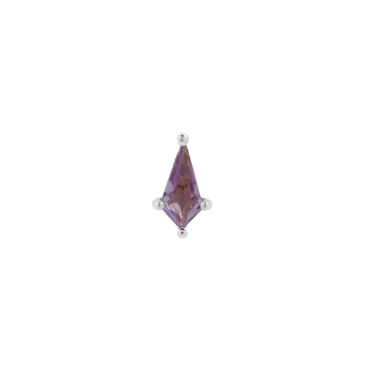 MINI SOHO - KITE CUT AMETHYST - THREADLESS END piercing-zone.com
