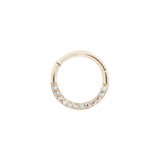 DIA - MERCURY MIST TOPAZ SOLID 14KT GOLD CLICKER piercing-zone.com