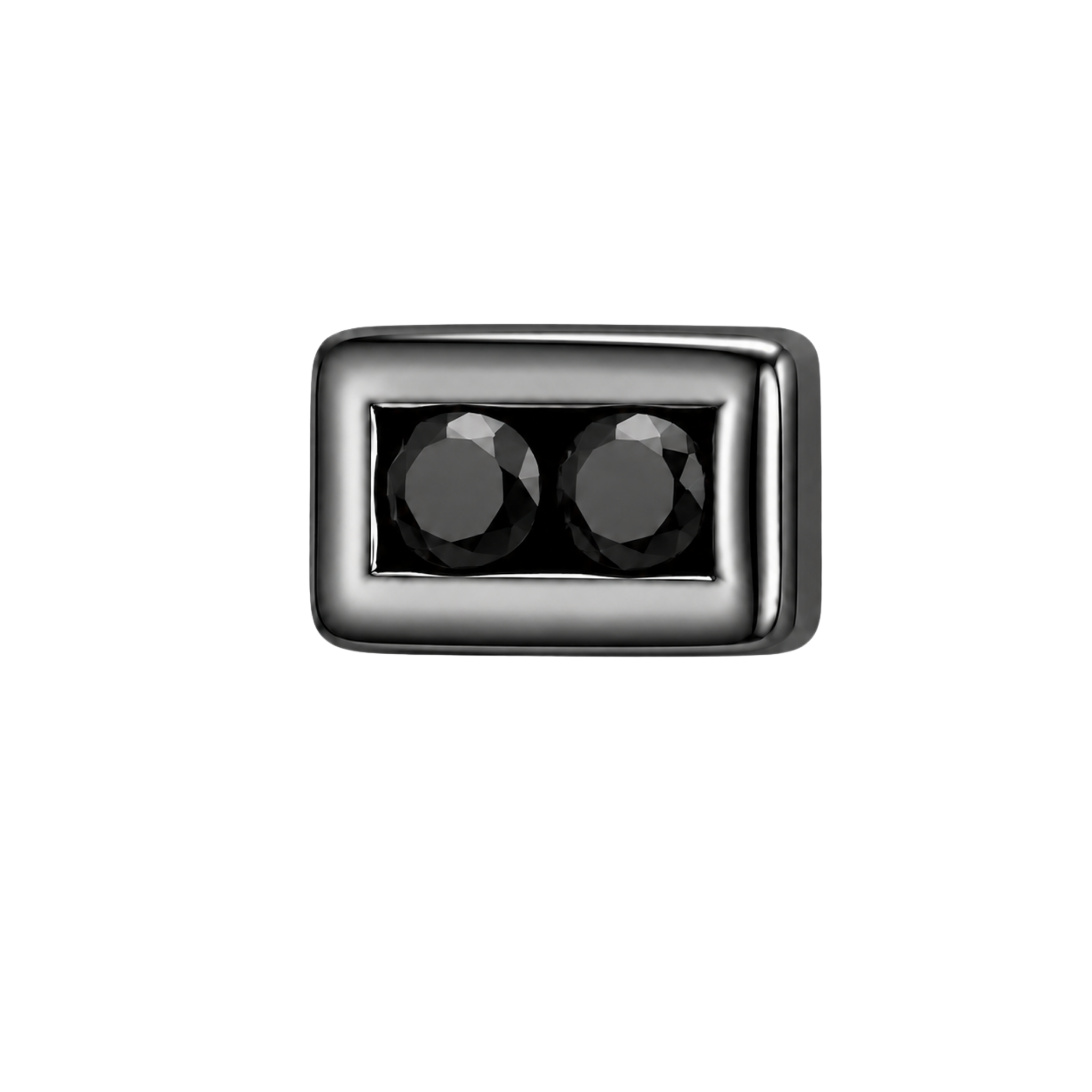 2 Stone Channel – 14K Gold Threadless/Threaded End