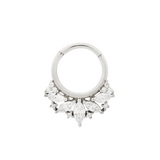 ELITE - CZ - SOLID 14KT GOLD CLICKER piercing-zone.com