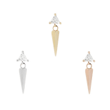 SAINT - CZ - THREADLESS END piercing-zone.com