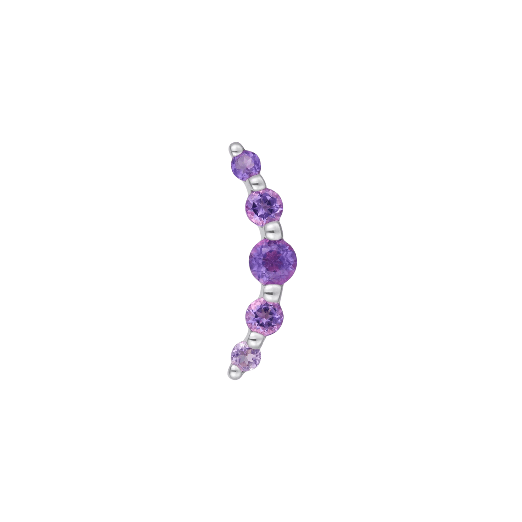 Eternal Threadless End – 14K Gold Amethyst