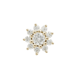 ELOISE FLOWER - CZ - THREADLESS END piercing-zone.com
