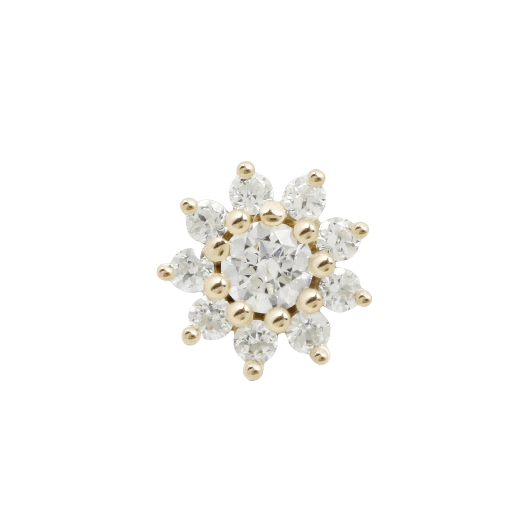 ELOISE FLOWER - CZ - THREADLESS END piercing-zone.com