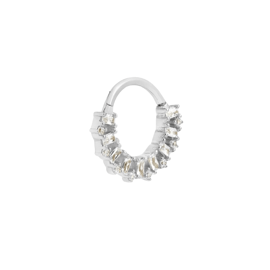 OBSESSED - CZ - SOLID 14KT GOLD CLICKER piercing-zone.com