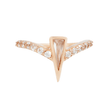 MIKAH - CZ - SOLID 14KT GOLD CLICKER piercing-zone.com
