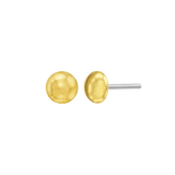 2mm gold dome piercing jewelry with smooth surface