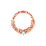 Chinese Dragon Seamless Ring – 14K Gold Sculpted Mythic Design