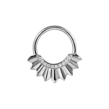 Apollo Seamless Ring – 14K Gold Ten-Gem Micro Pavé Design