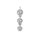 3 Bezel – 14K & 18K Gold Gemstone Charm - piercing - zone.com