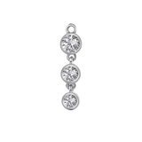 3 Bezel – 14K & 18K Gold Gemstone Charm - piercing - zone.com