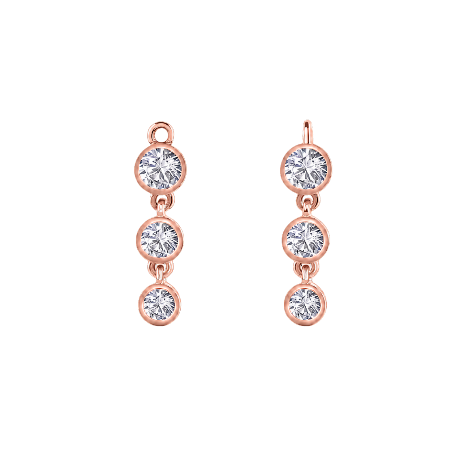3 Bezel – 14K & 18K Gold Gemstone Charm