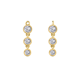 3 Bezel – 14K & 18K Gold Gemstone Charm