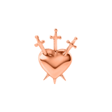 3 of Swords – 14K Gold Threadless & Threaded End - piercing - zone.com
