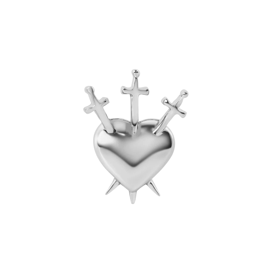 3 of Swords – 14K Gold Threadless & Threaded End - piercing - zone.com