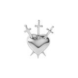 3 of Swords – 14K Gold Threadless & Threaded End - piercing - zone.com