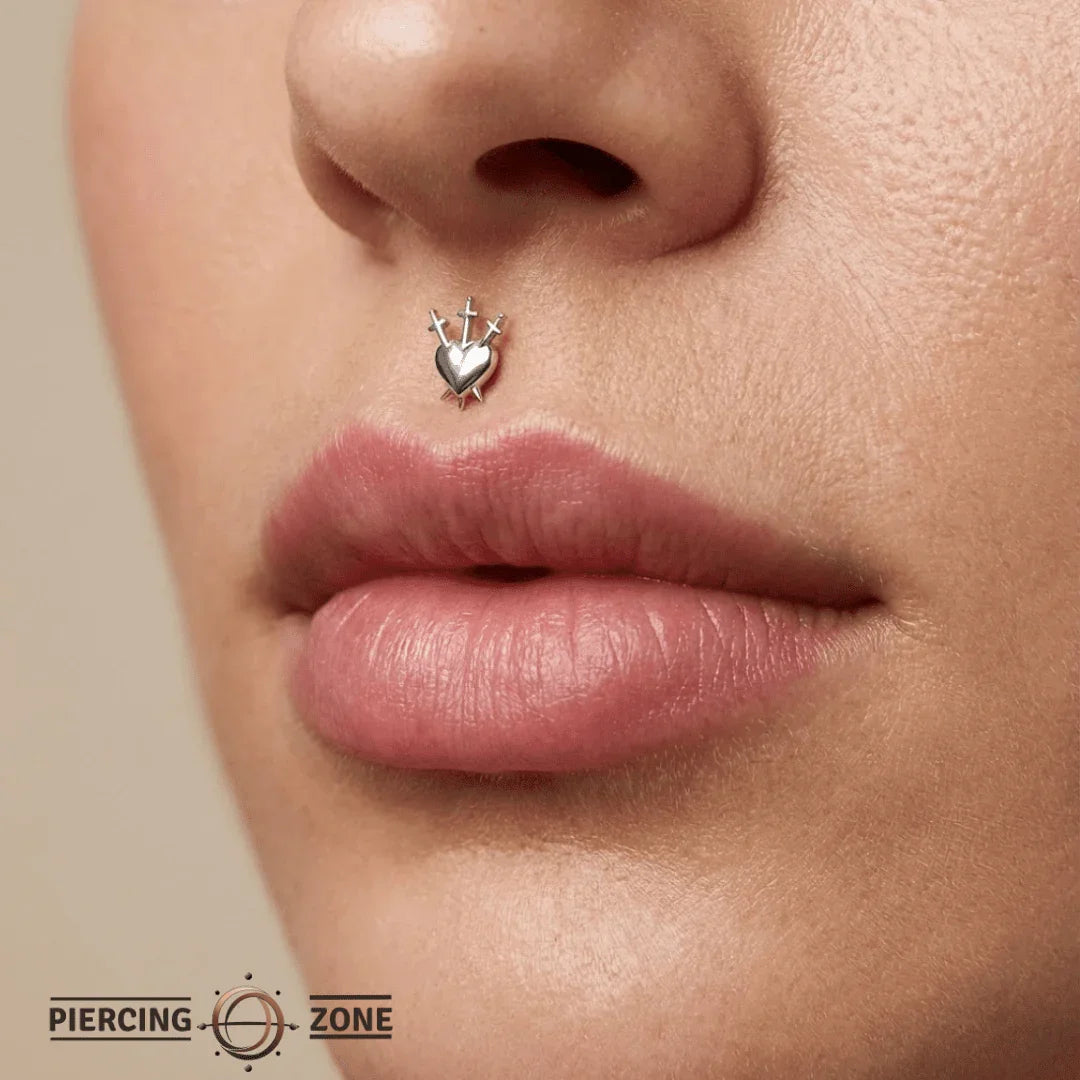 3 of Swords – 14K Gold Threadless/Threaded End - piercing - zone.com