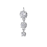 3 Prong – 14K & 18K Gold Gemstone Charm - piercing - zone.com