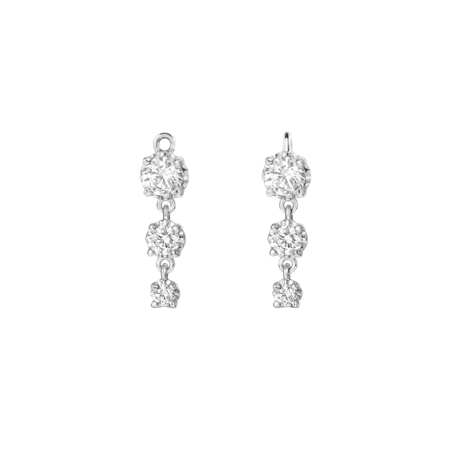 3 Prong – 14K & 18K Gold Gemstone Charm