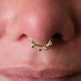 Wild Hearts CZ Clicker – 14K Gold