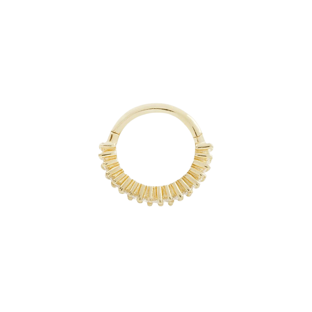 CULT FAVORITE - CZ - SOLID 14KT GOLD CLICKER piercing-zone.com
