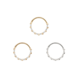 LOVED - CZ - SOLID 14KT GOLD CLICKER piercing-zone.com
